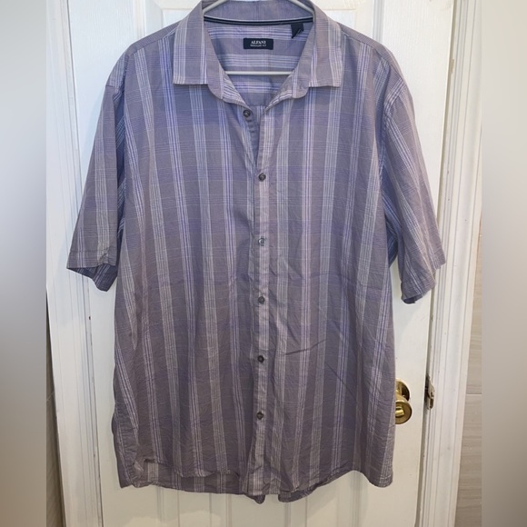 NWOT set of 3 Alfani short sleeve button down shirts size XXL - Picture 6 of 7